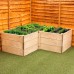 Corner Wooden Raised Bed